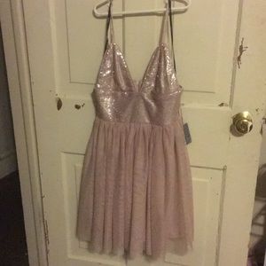FOREVER 21 Flirty pink glitter dress